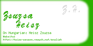 zsuzsa heisz business card